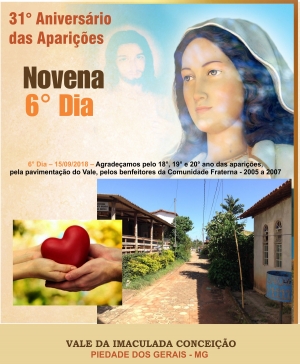 Novena em honra a Nossa Senhora de Piedade - 6º Dia